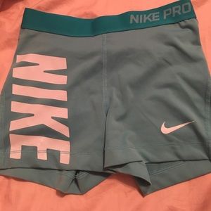 Nike Pro sliding shorts