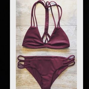 High-Cut Hollow Out Swimsuit Slip