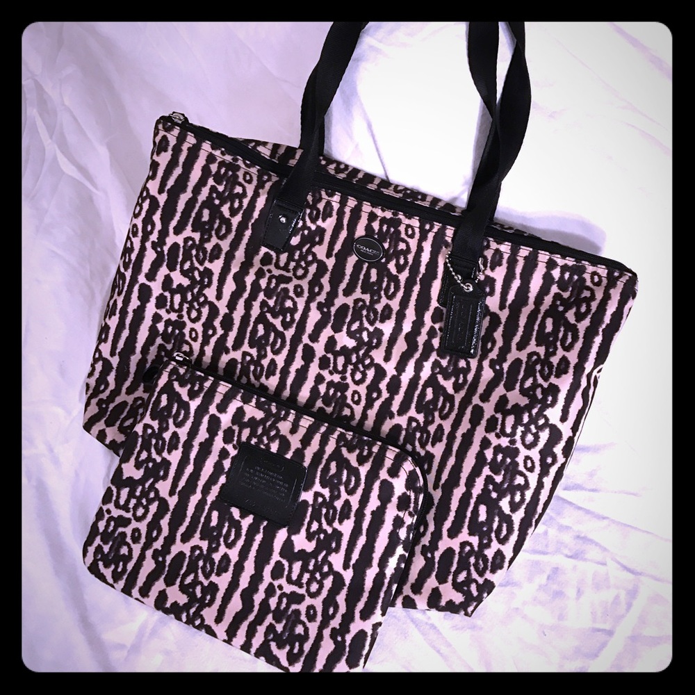 Coach weekender bag set.