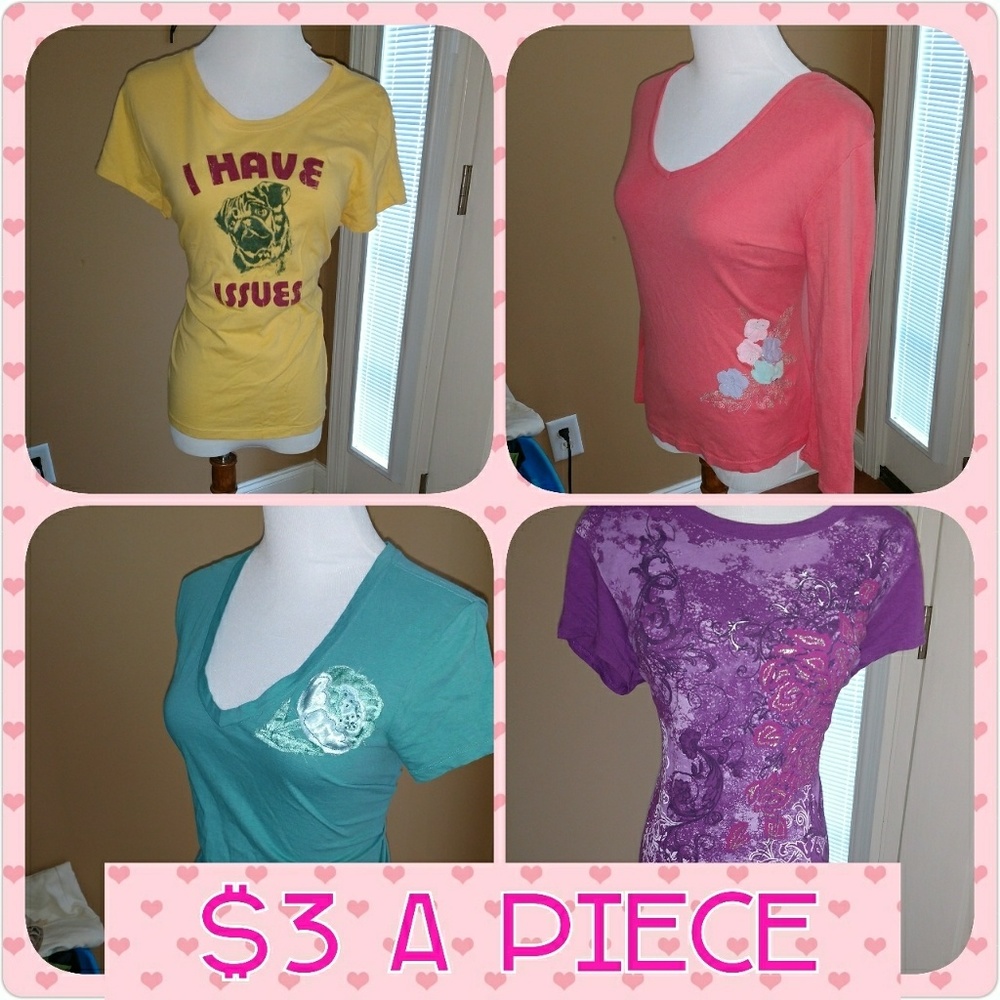 Large and junior Xl shirts