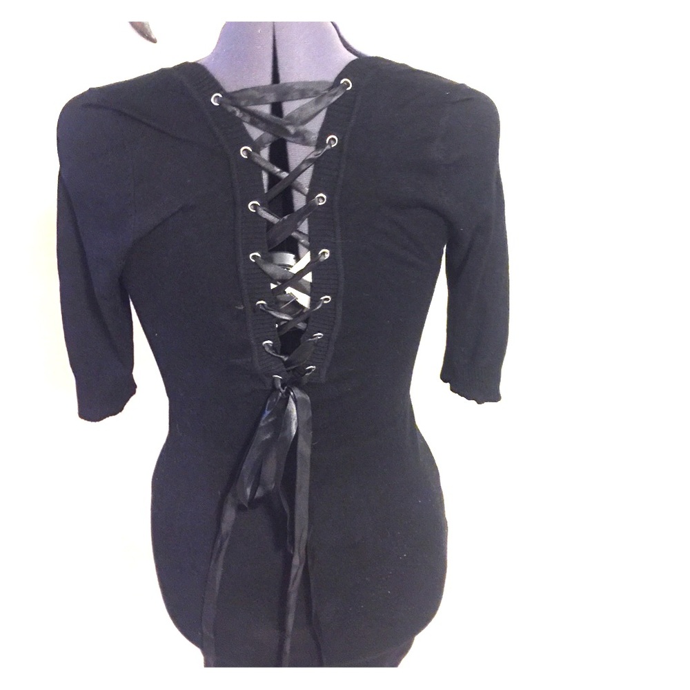 ⭐️NEW Sexy lace up back sweater dress ... size L⭐️