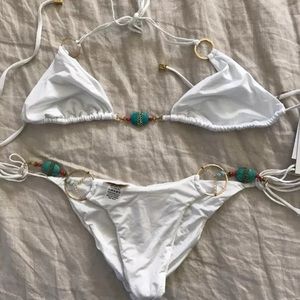 RARE NEW W TAGS Beach Bunny White Bikini!
