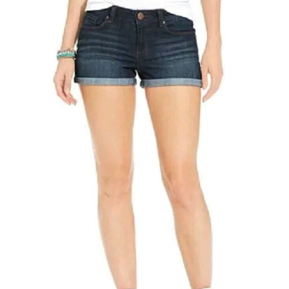 Jessica Simpson Indigo Denim Soft Stretch Shorts - Picture 1 of 7