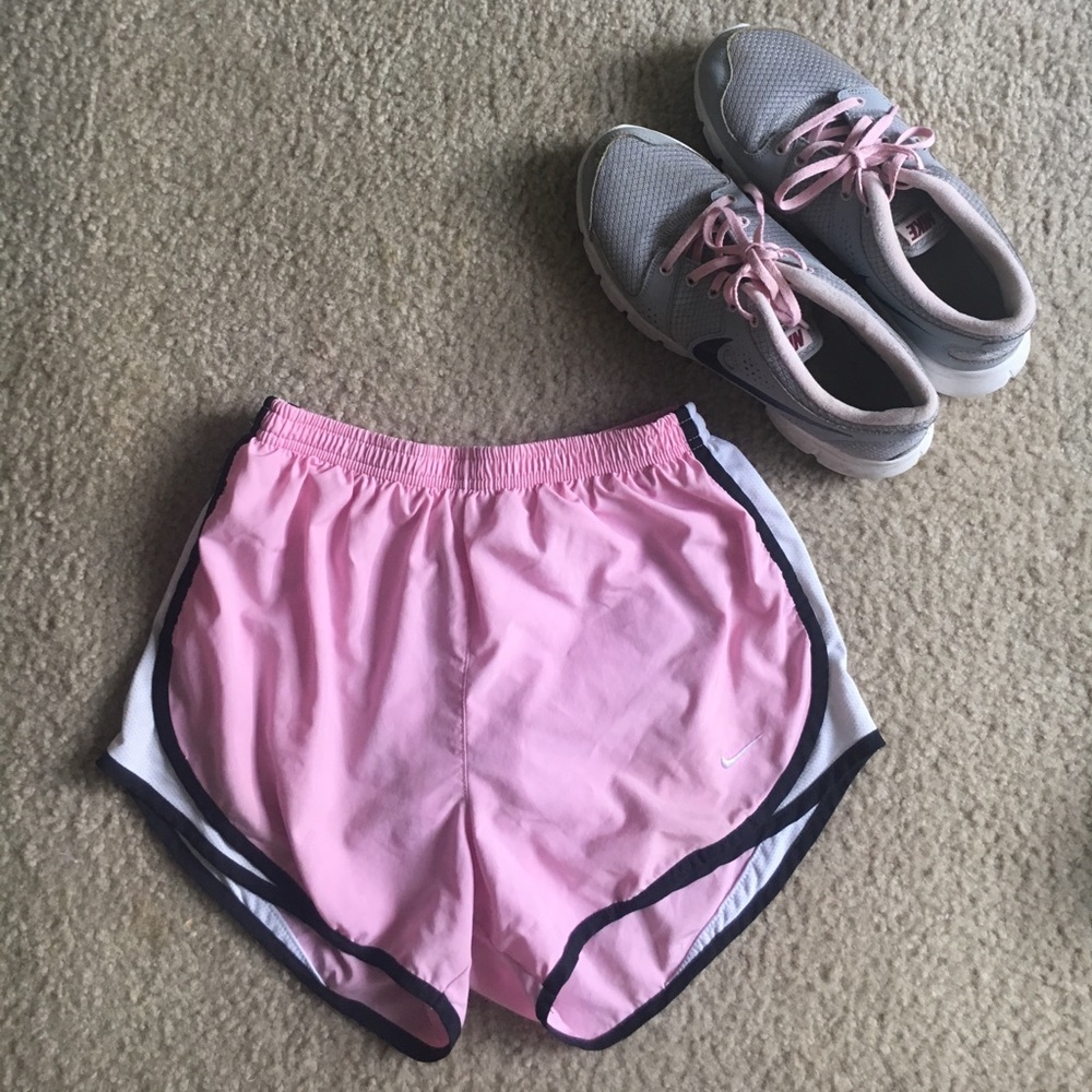 BOTH! Nike dryfit running shorts and Nike shoes