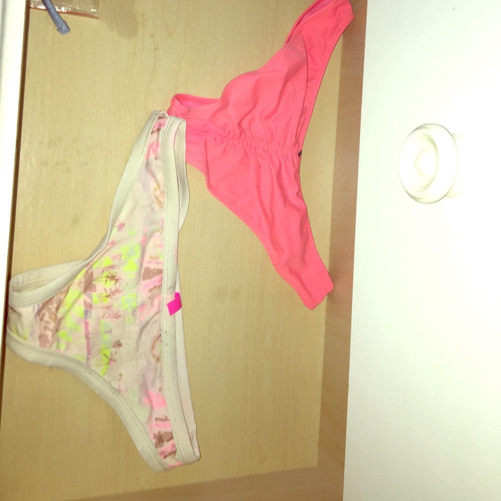 VS pink bikini bottoms  Size S