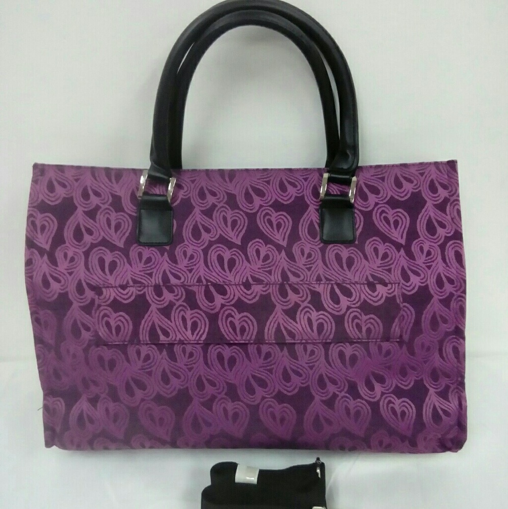 NWT DVF  Studio Heart Jacquard Travel Tote - Picture 2 of 5