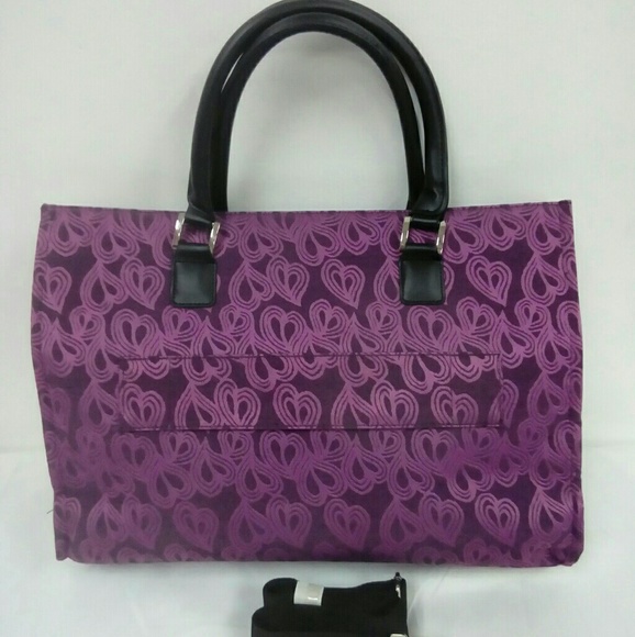 NWT DVF  Studio Heart Jacquard Travel Tote - Picture 2 of 5