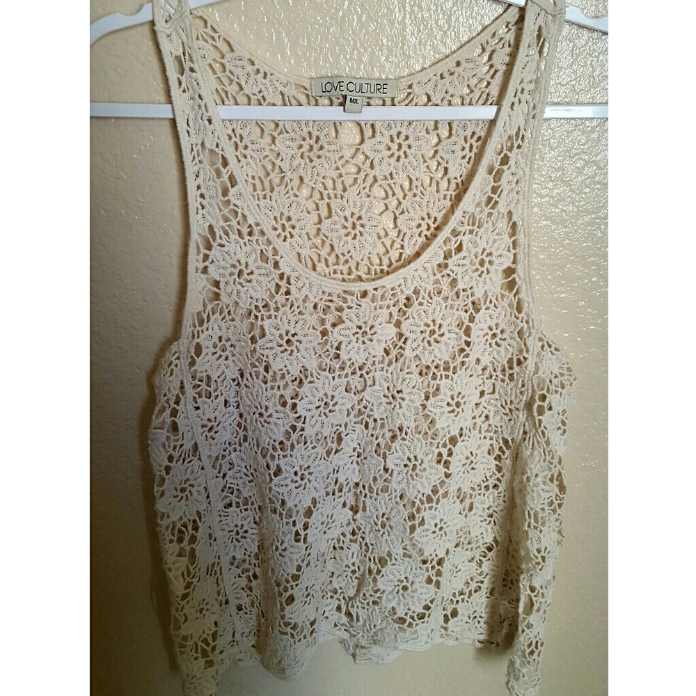 Floral Lace Crop Top