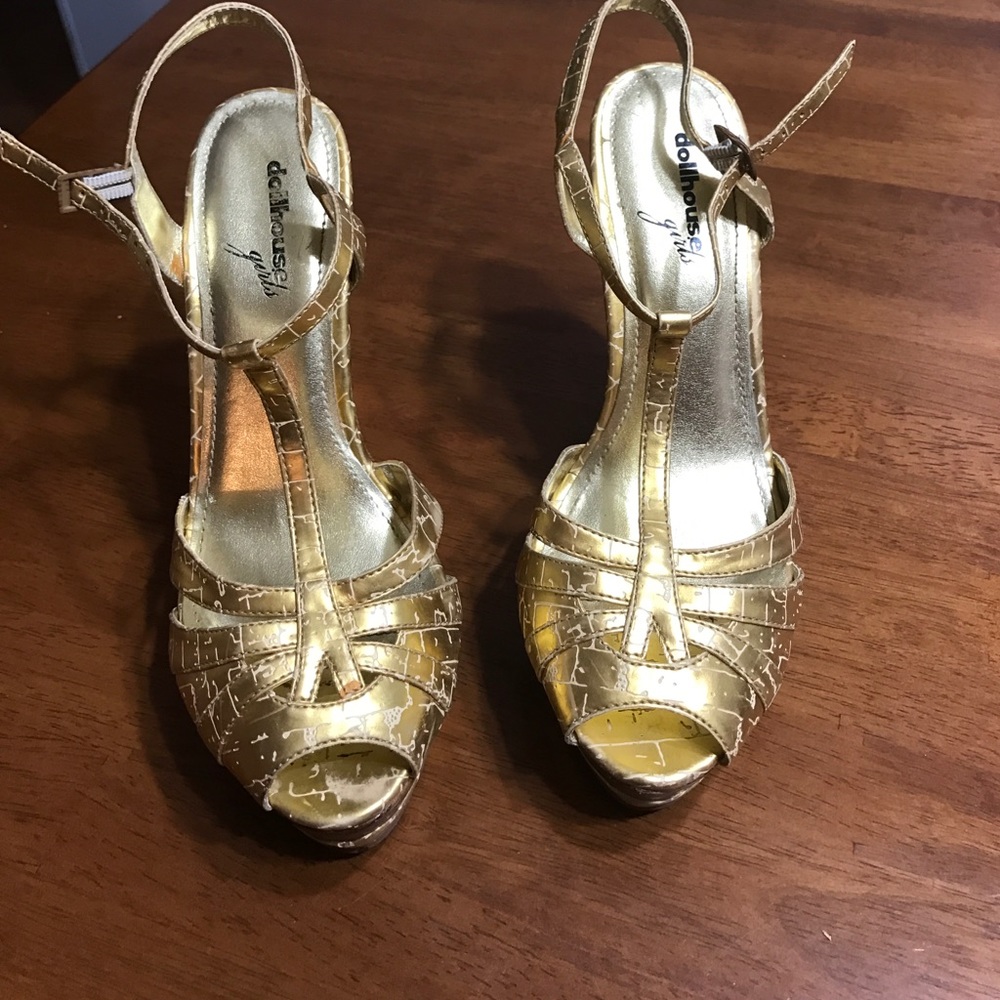 Gold heels