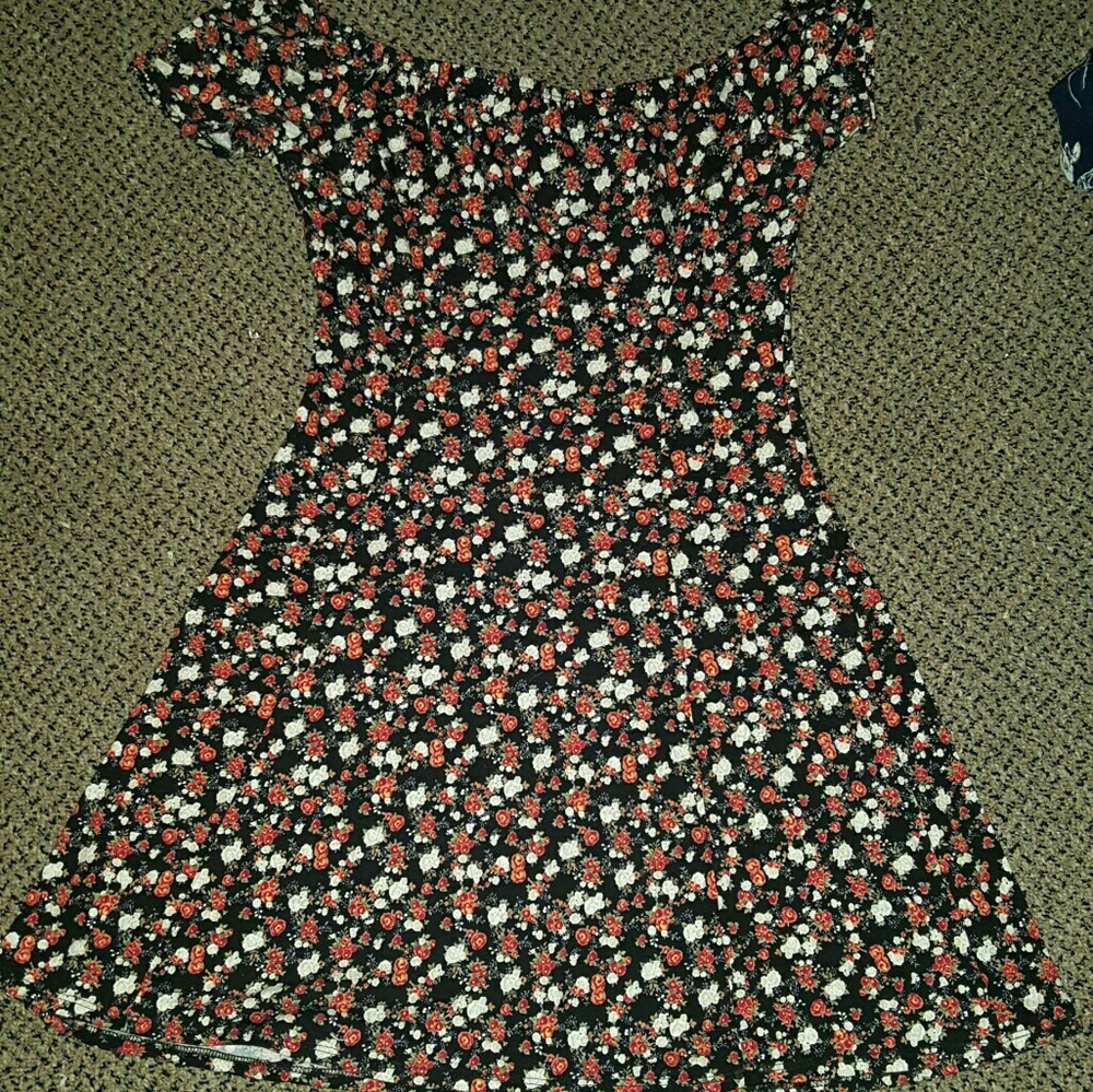 Floral off the shoulder dress