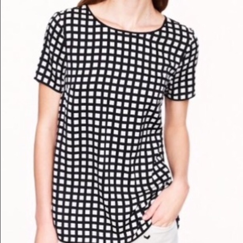 Perfect condition J. Crew window pane top