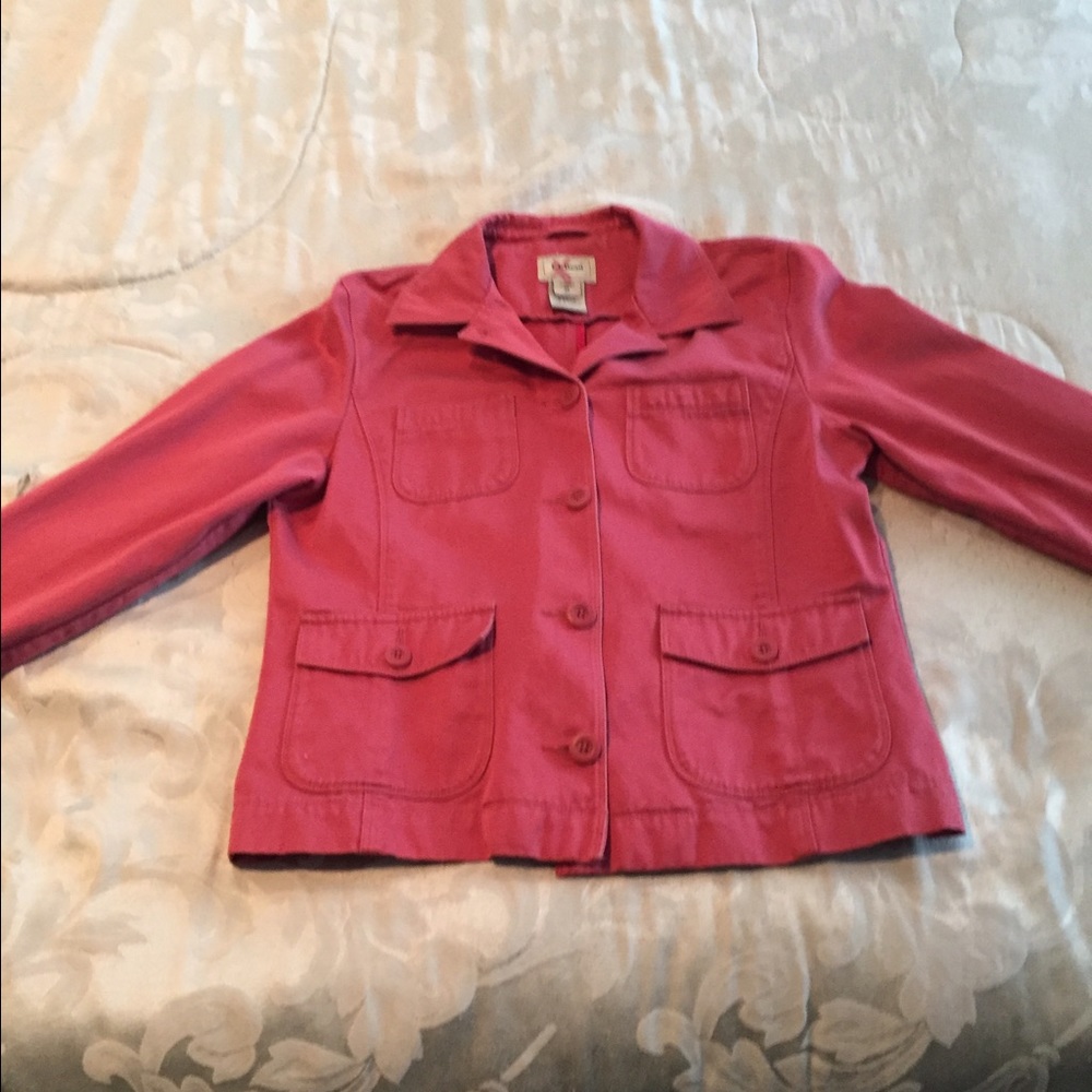 Rose colored jacket. Women's size medium.