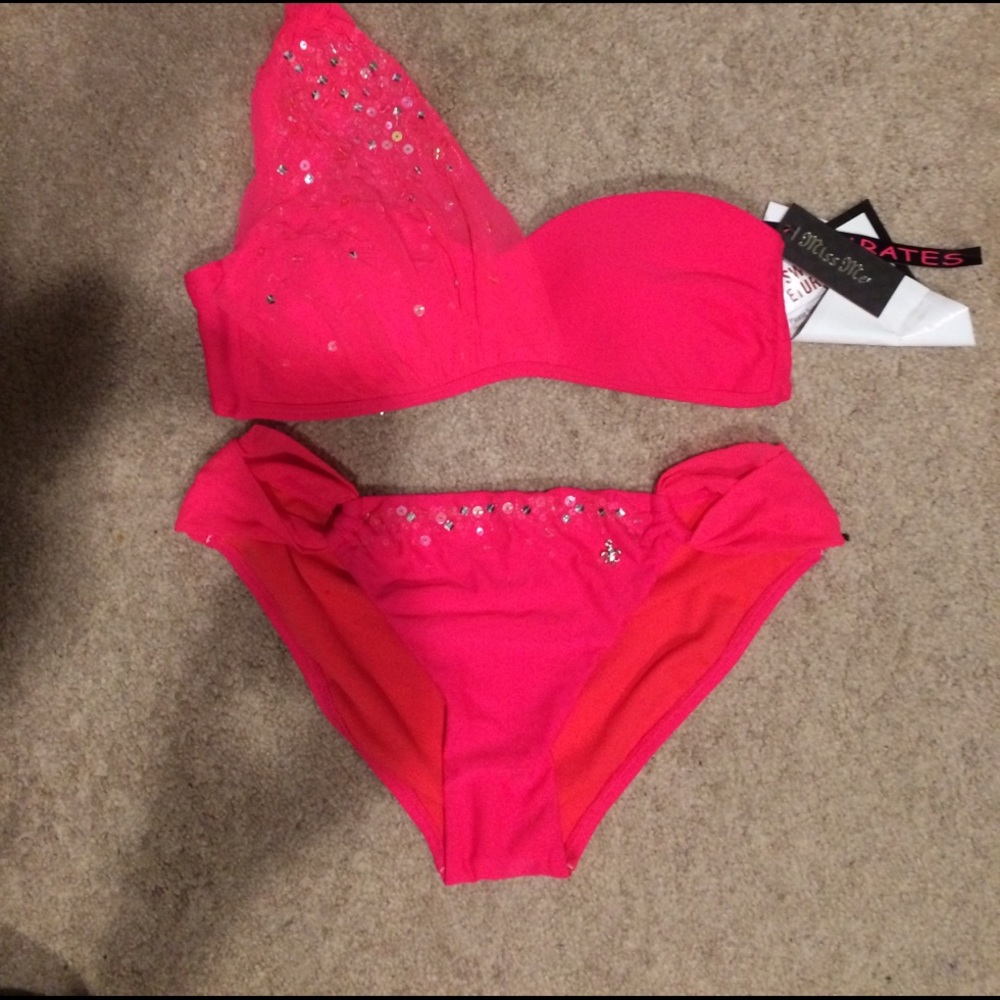 NEVER WORN, with tags, adorable Miss Me bikini!