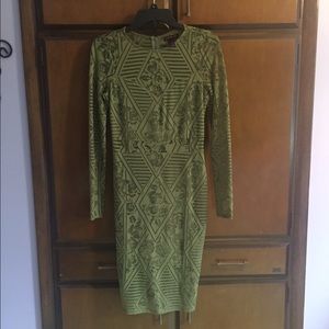 Olive Green Body Con Dress
