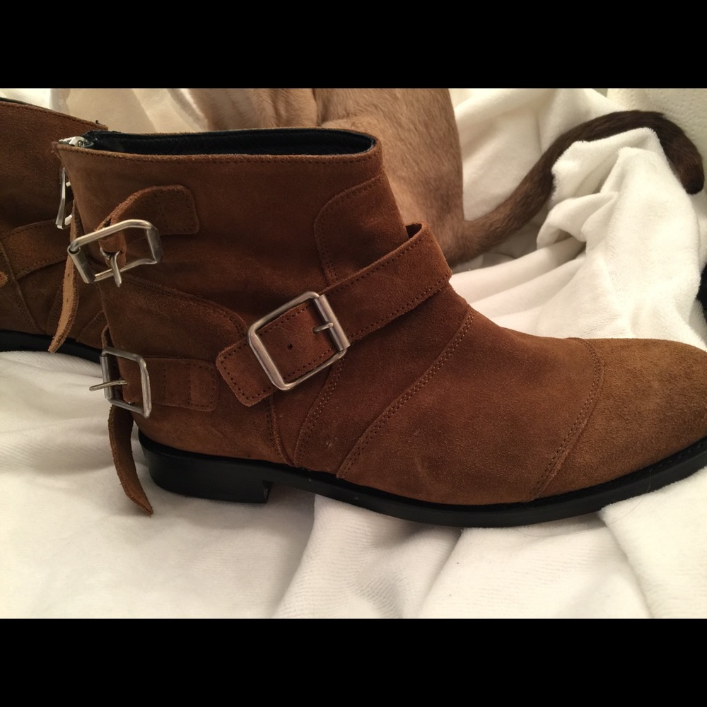 Balmain suede boots