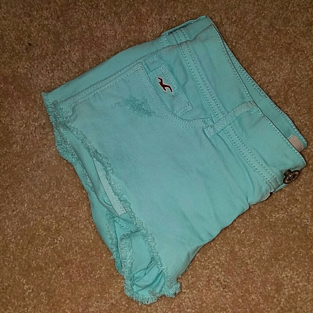 Aqua Hollister Shorts