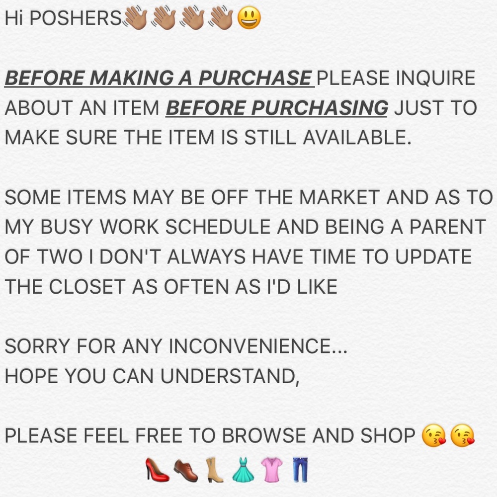 PLEASE INQUIRE BEFORE PURCHASING!!!