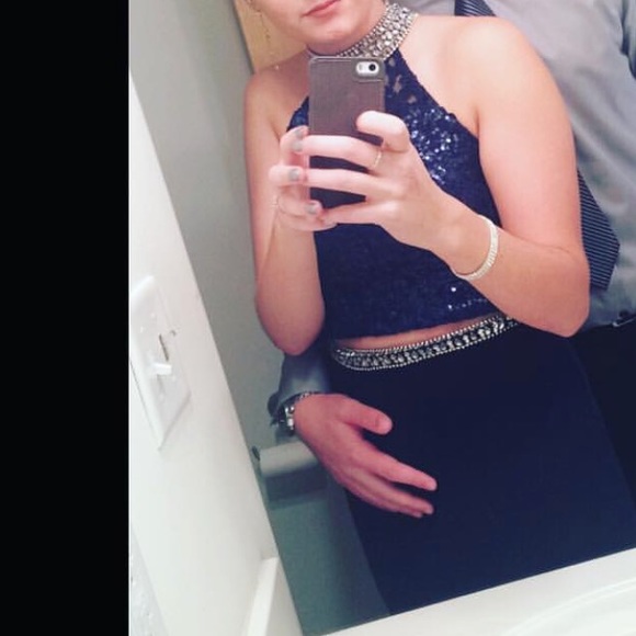 two piece prom dress - Picture 4 of 4