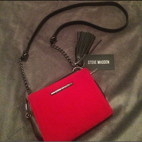 Steve Madden Handbags - Steve Madden Velvet Cross-Body Bag