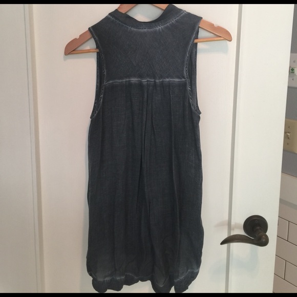 Free People denim blue colored tank - Picture 4 of 4