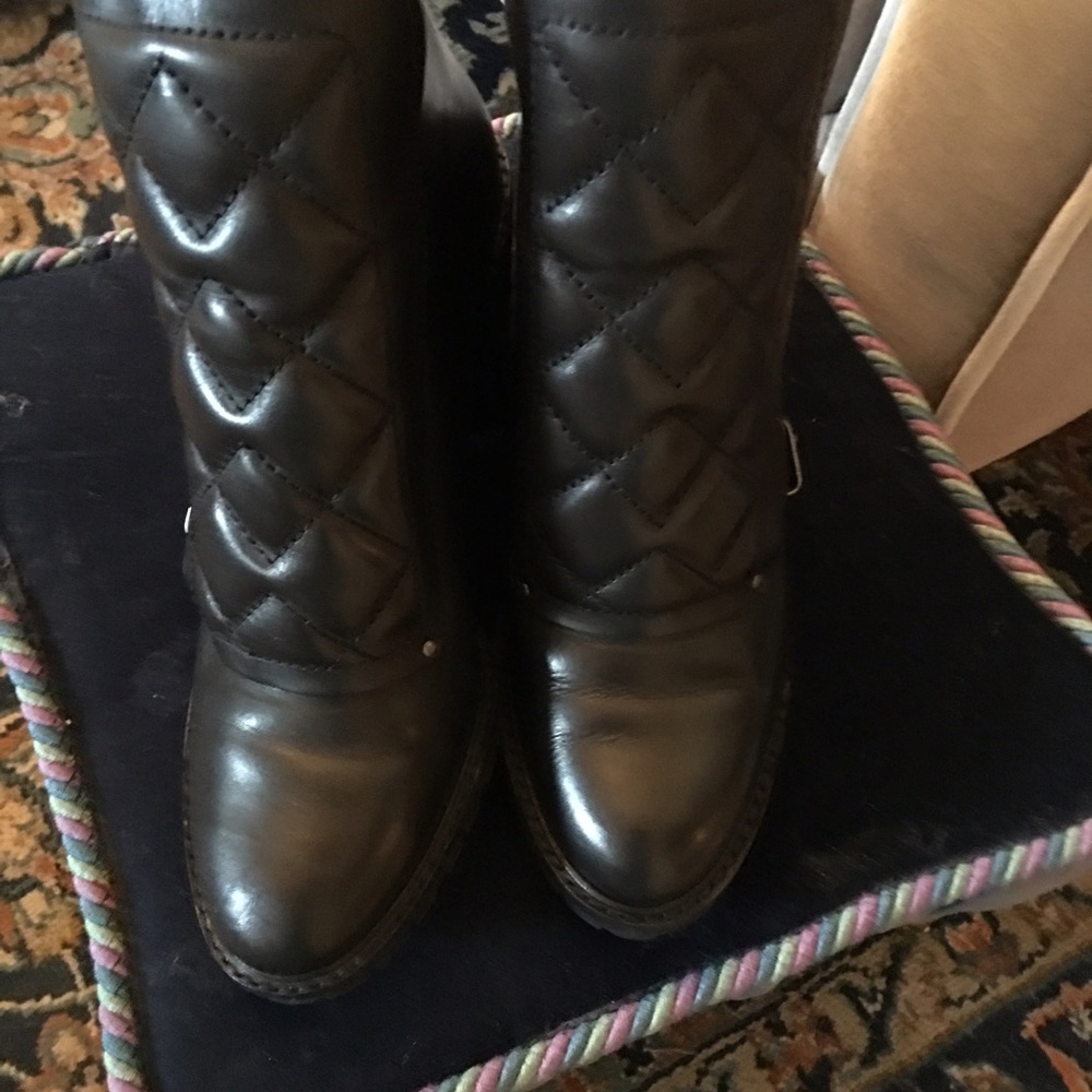 Marc jacobs moto quilted leather boots