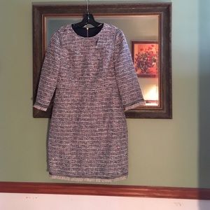 J. Crew fringe tweed dress