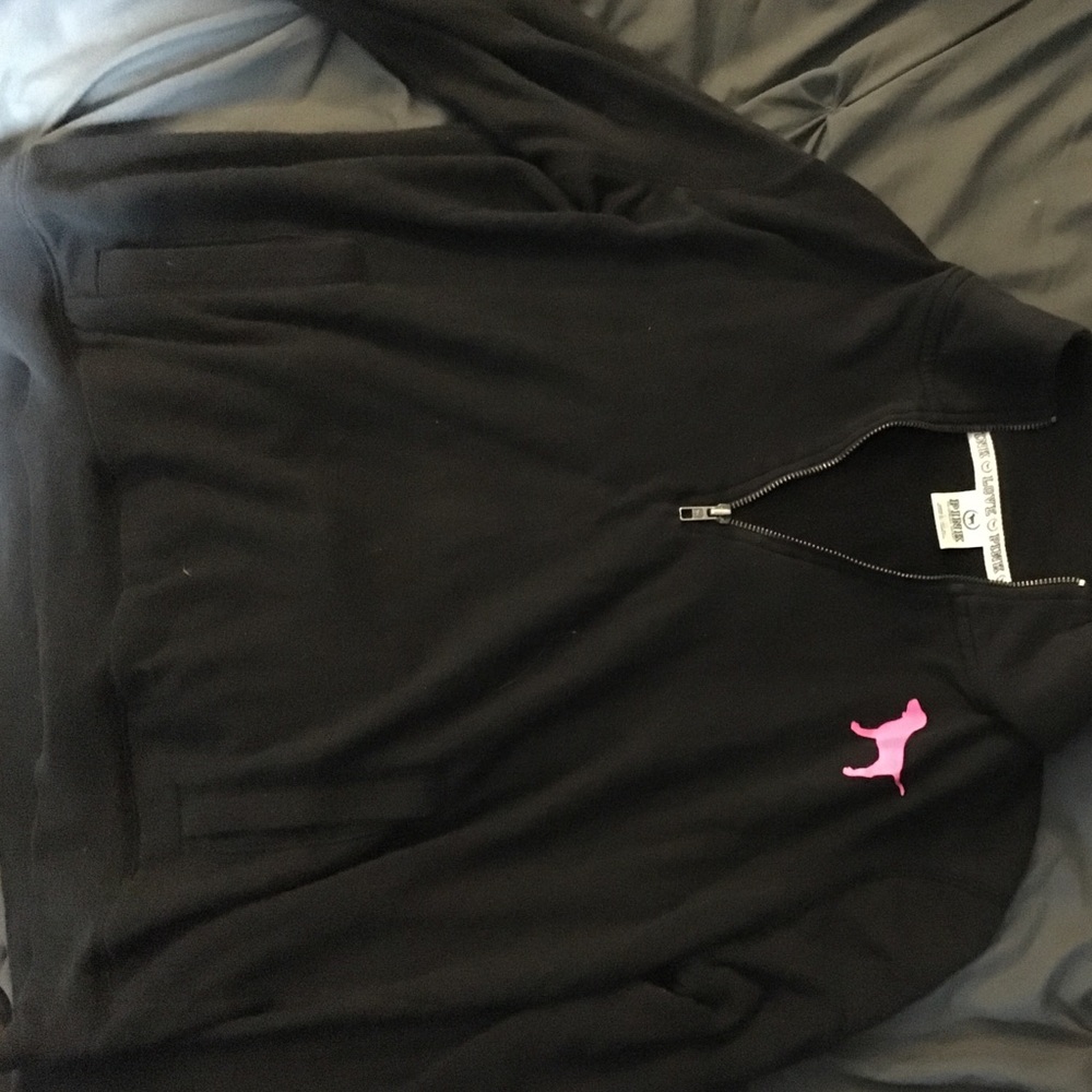 Victoria's Secret pink quarter zip