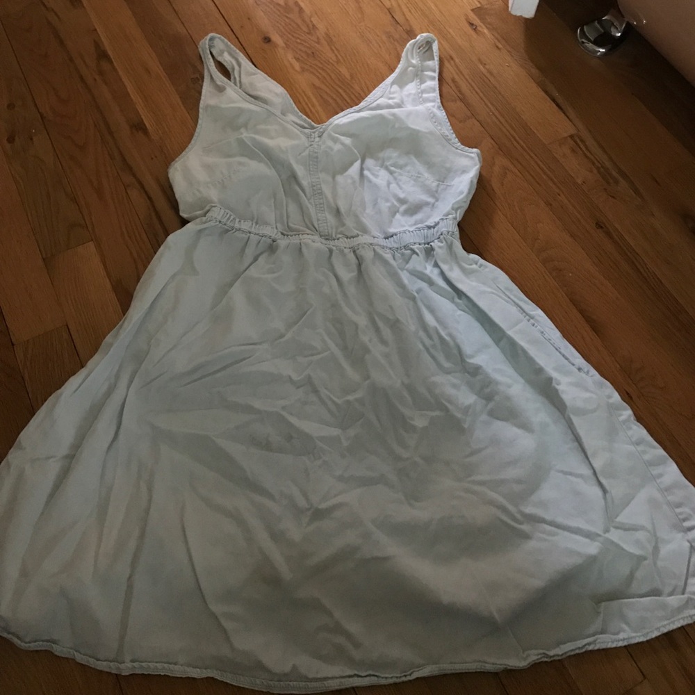 Divided by H&M bale blue jean sundress backless