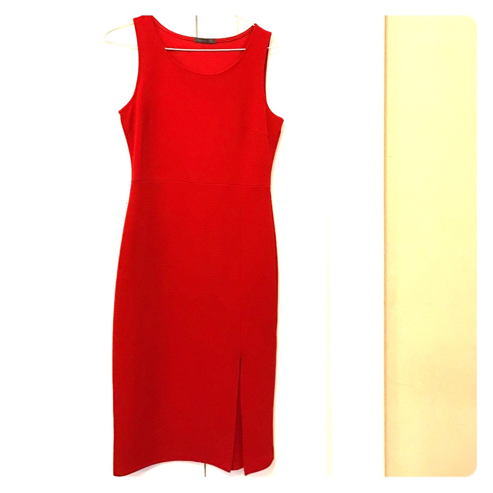 Red Dress with Slit