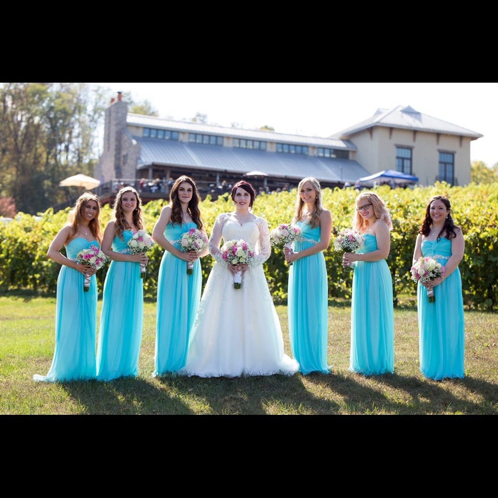 David's Bridal Bridesmaid Special Occasion Dress - Picture 2 of 2