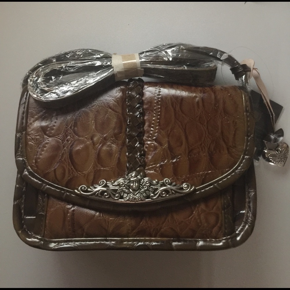 Vintage Genuine leather angel collection purse western style