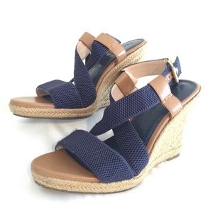 Banana Republic Blue Wedges