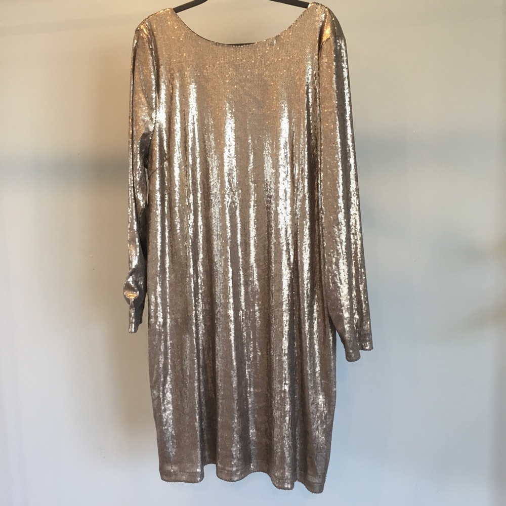 Gold Sequin Dress