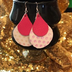 Leather earrings