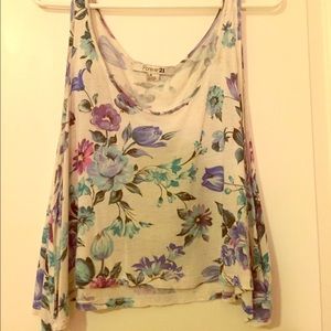 Forever 21 floral crop top. Condition is good