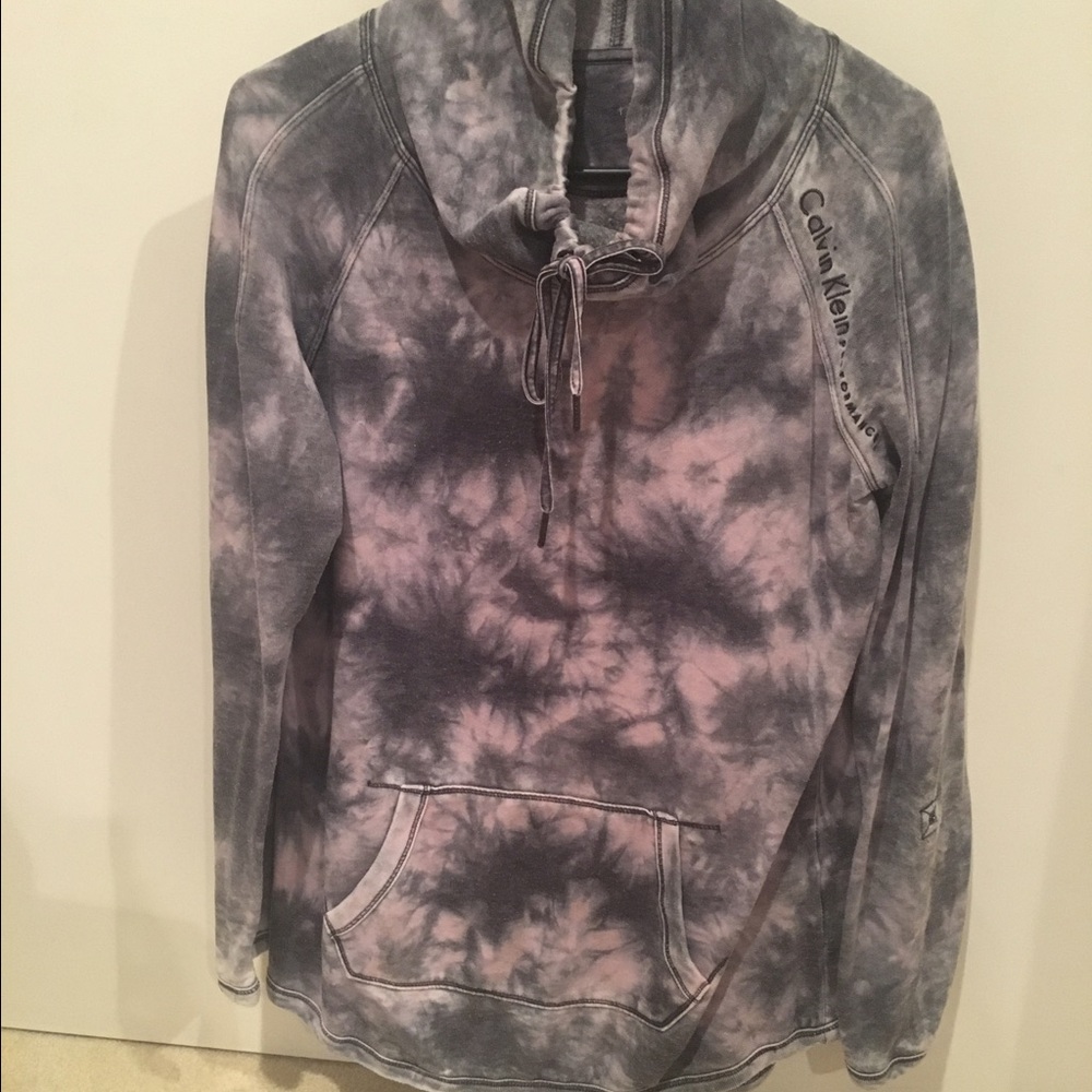 Tie Dye Calvin Klein Performance Sweatshirt.