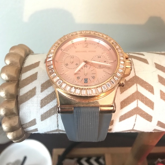 MK rose gold watch main image 2