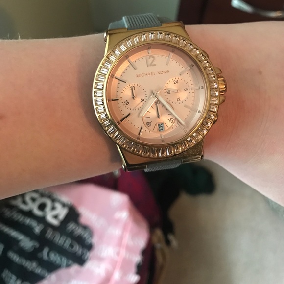 MK rose gold watch main image 4