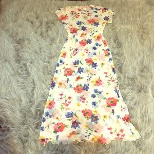 90s floral dress