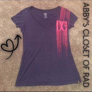 DCShoes navy blue short sleeve shirt Sz Small