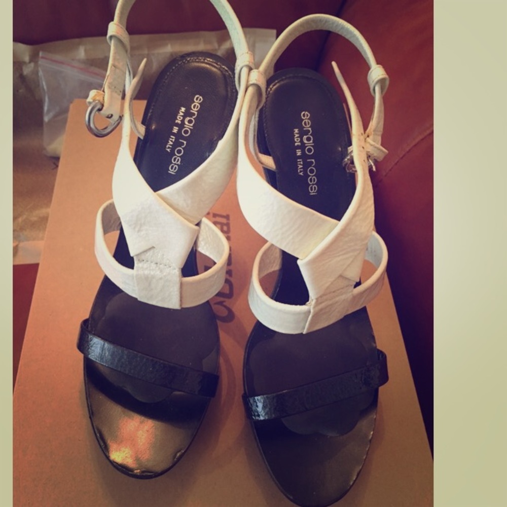 Sergio Rossi wedge platform heels