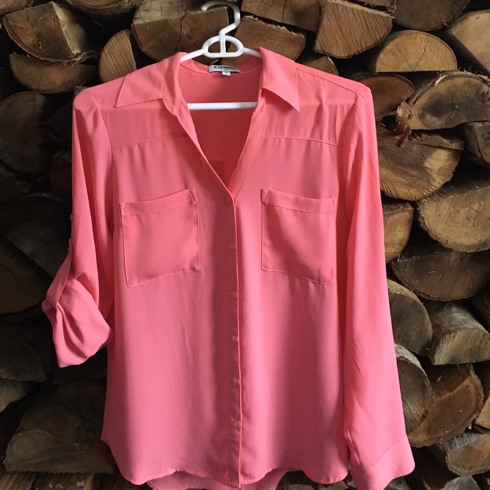 Express coral Portofino Shirt