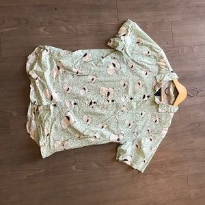 H&M button down collared t-shirt.