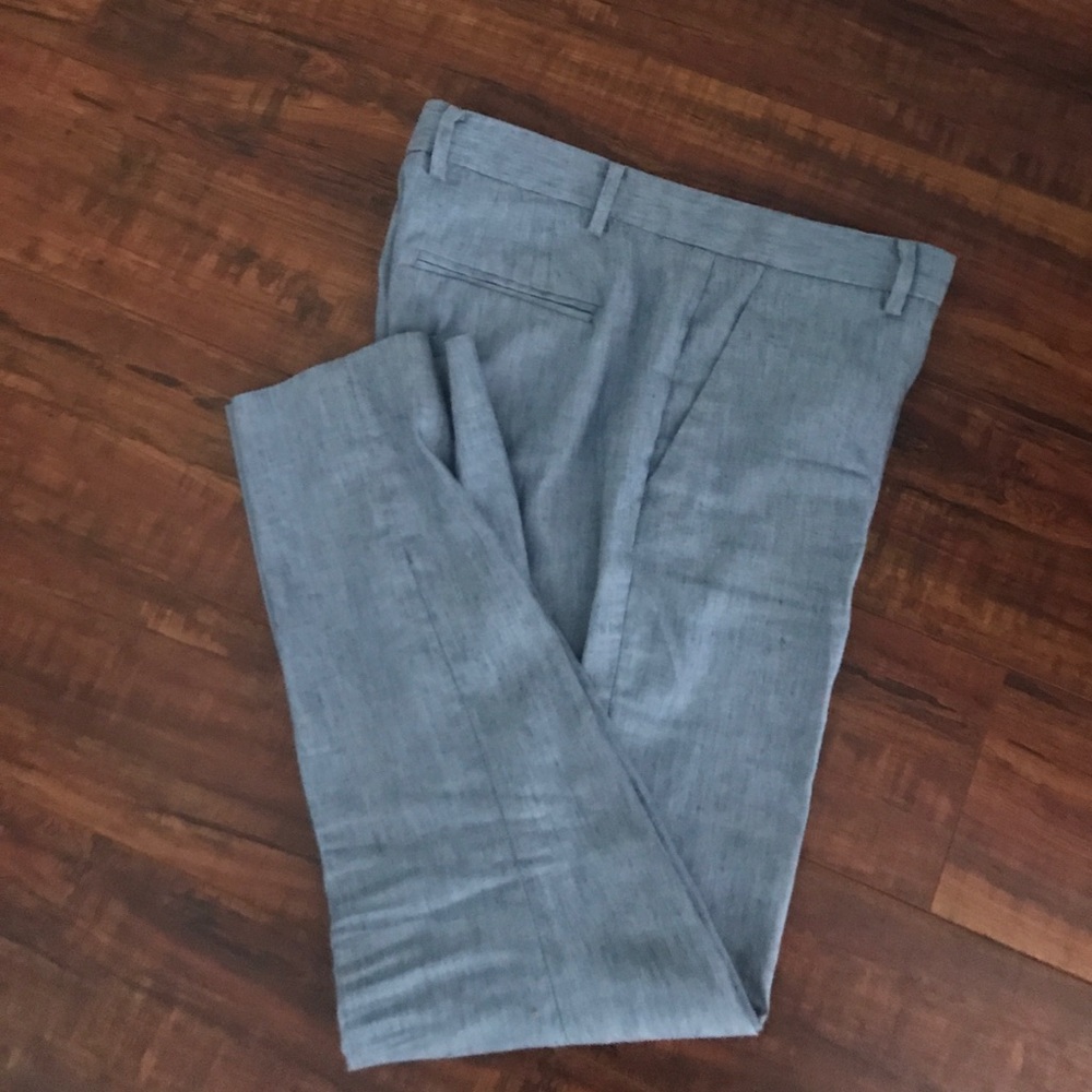 Gap light blue linen stretch pants. Ankle length