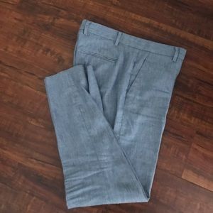 Gap light blue linen stretch pants. Ankle length