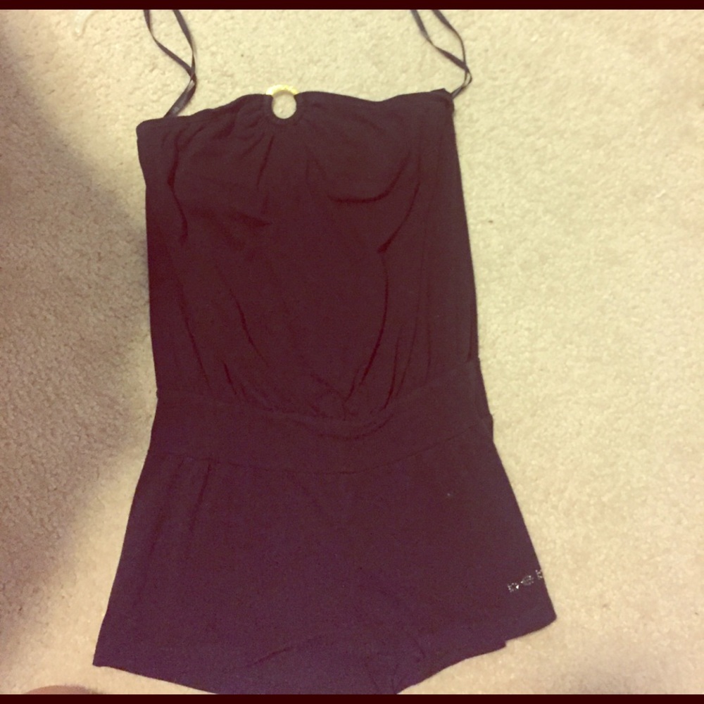 bebe black Romper Dress: condition good