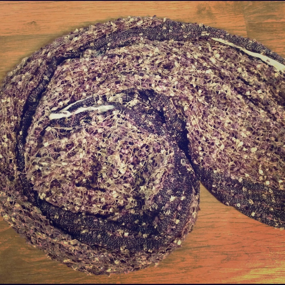 Purple Metallic Scarf