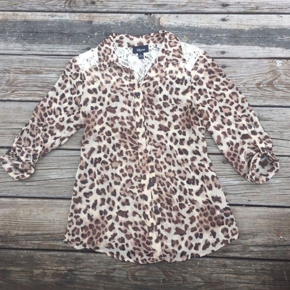 Leopard and Lace top