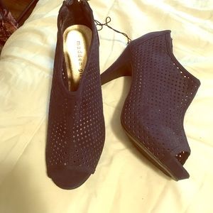 madden girl open toed bootie