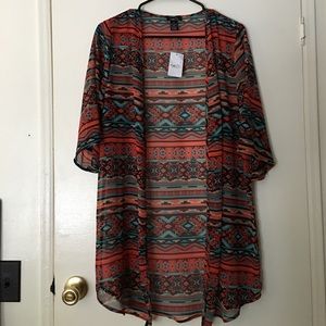 Sheer Printed Kimono - NWT
